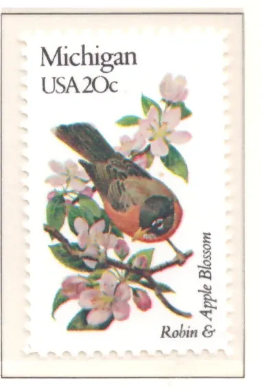 1982 State Birds and Flowers - Michigan