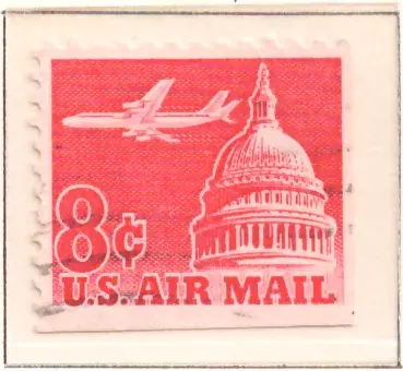 Jetliner über den USA Capitol — Luftpost