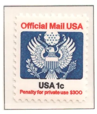 1983 Offizielle Mail - 1-Cent Great Seal