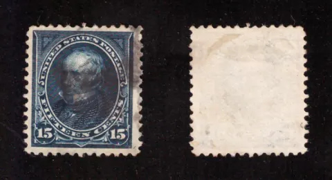15 Cents – Henry Clay (Indigo, Erstes Büro)