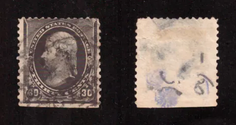 30 Cents – Thomas Jefferson (schwarz, Kleine Banknote)