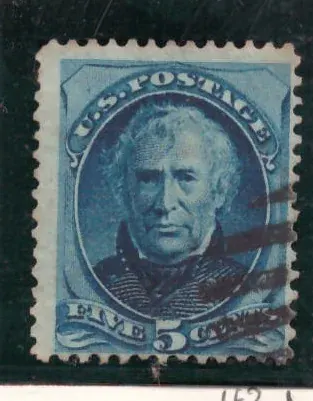 5 Cent – Zachary Taylor (blau, Sorte B)