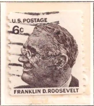 Franklin D. Roosevelt – Prominente Amerikaner, Briefmarke