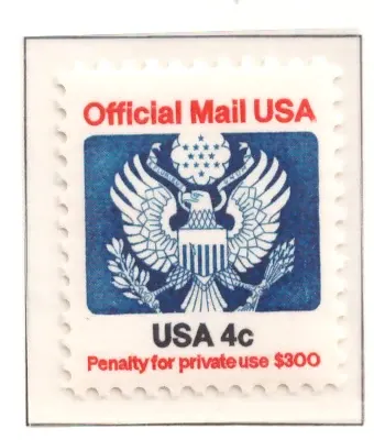 1983 Offizielle Mail - 4-Cent Great Seal