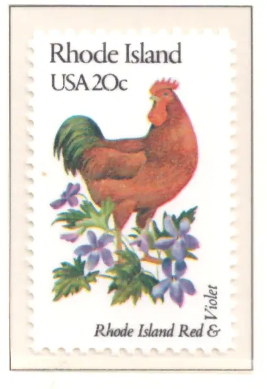 1982 State Birds and Flowers – Rhode Island