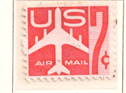 Air Mail – Roter Jet Silhouette