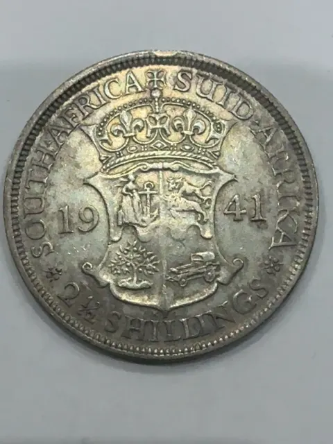21⁄2 Schilling George VI Rex Imperator Südafrika