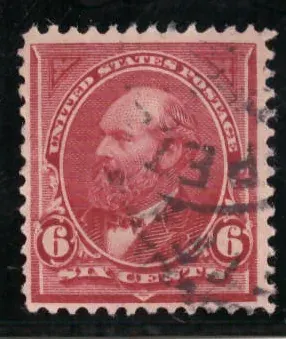 6 Cents von James A. Garfield (Dull Brown, First Bureau)