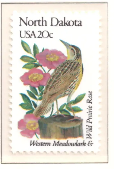 1982: Vögel und Blumen - North Dakota