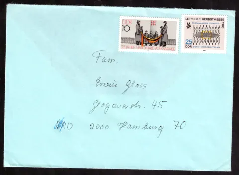 DDR-Brief mit NVA und Leipziger Herbstmesse 1983