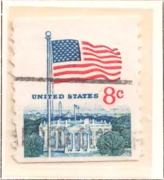 Flagge und Weißes Haus - Nixon-Administration Problem