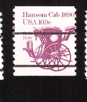 Transport – 1890er Hansom Cab, Precancel