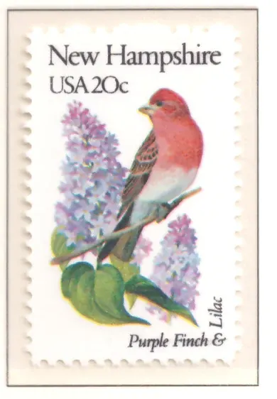 1982 State Birds and Flowers - New Hampshire