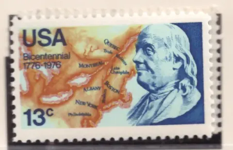 Бенджамин Франклин и карта на Северна Америка