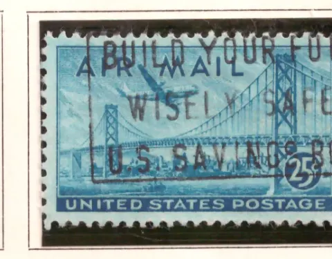 Air Mail – Flugzeug über der Bay Bridge