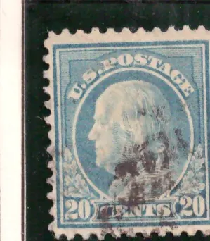 20 Cents – Benjamin Franklin, Ultramarine