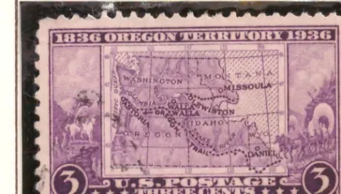 Oregon Territory Centennial – Karte