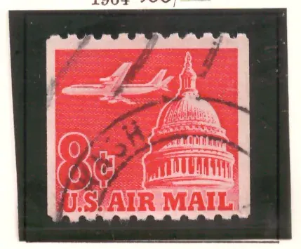 Jet über USA Capitol — Luftpost