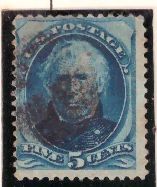 5 Cent – Zachary Taylor (blau, Sorte A)