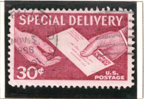 Special Delivery – Brief und Hände