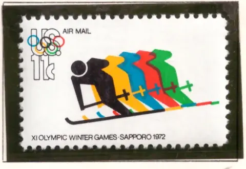 Sapporo Olympische Winterspiele – Luftpost Skifahren