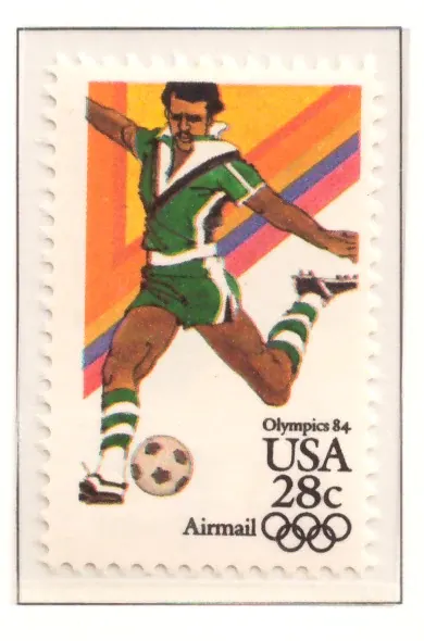 1983 Sommerolympiade Luftpost - Fußball