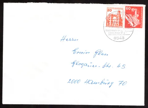 Brief aus Bad Harzburg mit 80-Pf-Frankatur