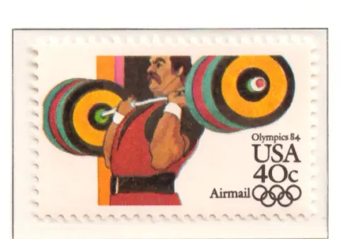 1983 Sommerolympiade Luftpost - Gewichtheben