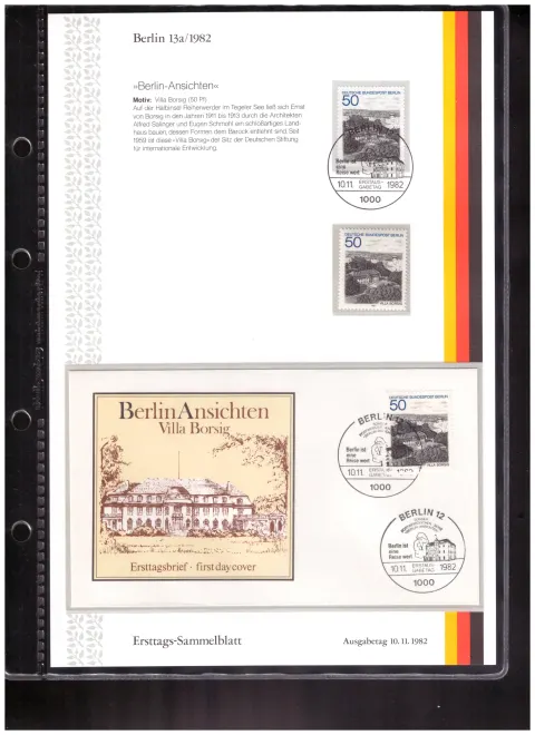Ersttags-Sammelblatt 13a/1982 – Berlin-Ansichten IV