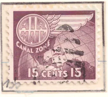 Globe and Wing airmail по 15c кафява виолетова
