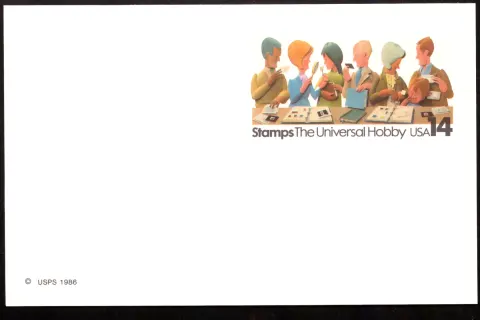 1986 Briefmarken – Die Universal Hobby Postkarte