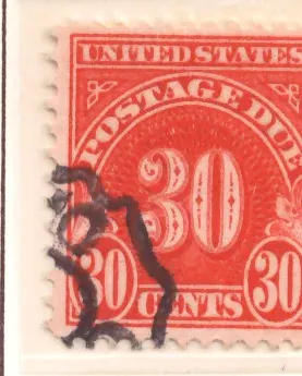 U.S. Postage Due – Moderne Zahl