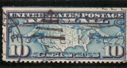 Airmail – Karte und Flugzeuge