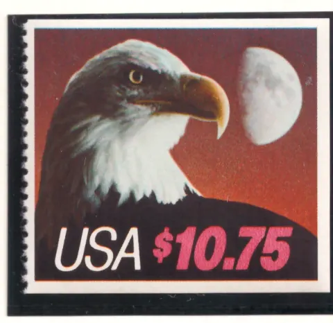 $10.75 Eagle and Half Moon Express Mail — left booklet single