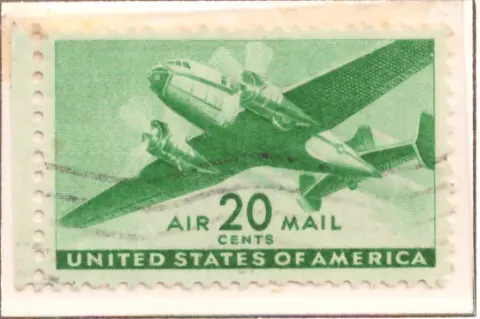 Transportflugzeug Airmail – 20 Cent