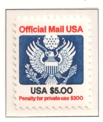 1983 Offizielle Mail – 5 $ Großes Siegel
