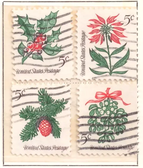 1964 Weihnachtsbotanicals – Viererblock