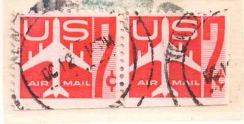 Air Mail – Rotes Jet Silhouette Pair