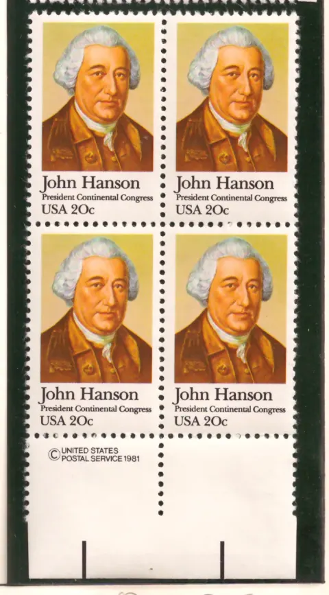 John Hanson – Copyright Margin Block von 4