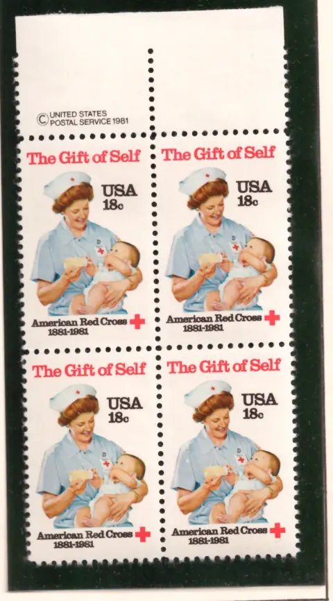 American Red Cross, The Gift of Self – margin block of 4
