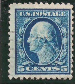 5 Cents – George Washington, blau