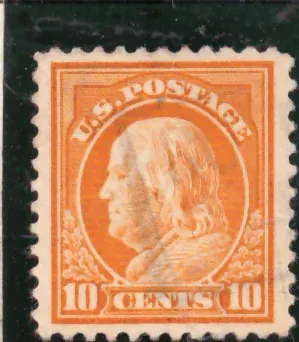 10 Cents – Benjamin Franklin, orange gelb