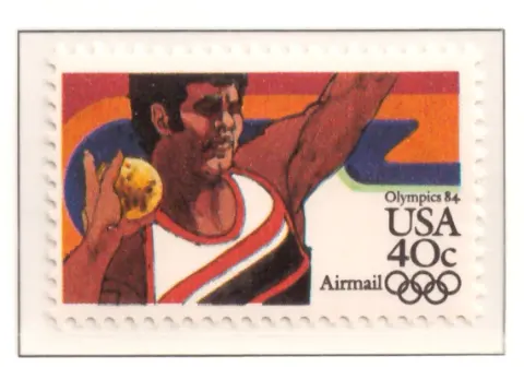 1983 Sommerolympiade Luftpost - Shot Put