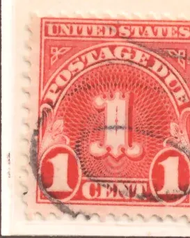 U.S. Postage Due – Moderne Zahl