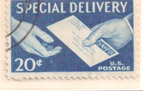 Special Delivery – Brief und Hände