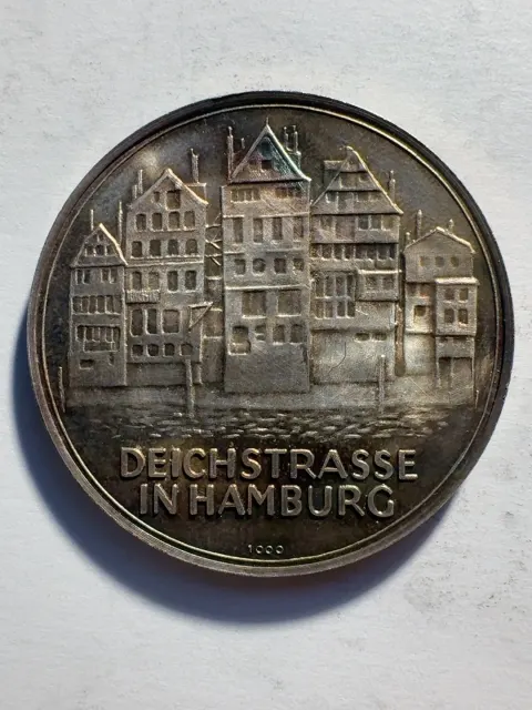 Deichstraße in Hamburg "48 Schill." Spec. (Silver Memorial/Souvenirs Medal)