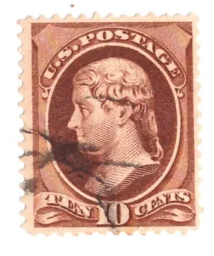 10 Cent – Thomas Jefferson (braun, Sorte A)