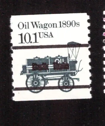 Transport – 1890er Ölwagen, Precancel