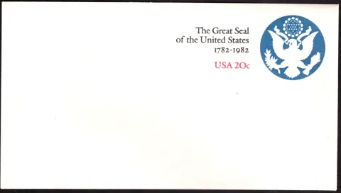 1982 Great Seal bicentenial papet