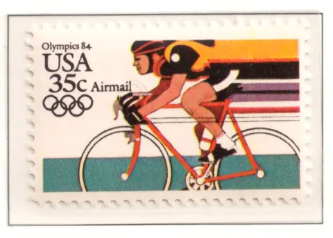 1983 Sommerolympiade Luftpost - Radfahren